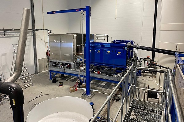Electrochemical Sludge Treatment System Shipped to Salten Smolt Norway